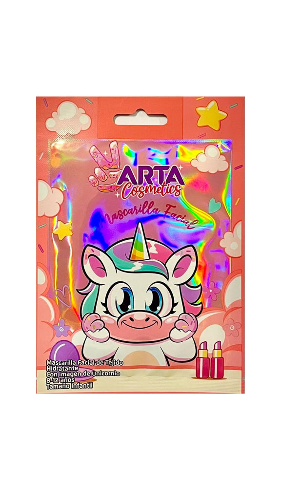 Mascarilla Facial Hidratante Unicornio - Arta Cosmetics - Tienda Arta Game